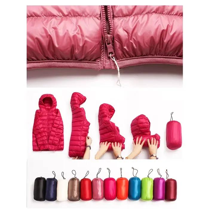 Doudoune d'escalade en duvet de canard blanc pour femme