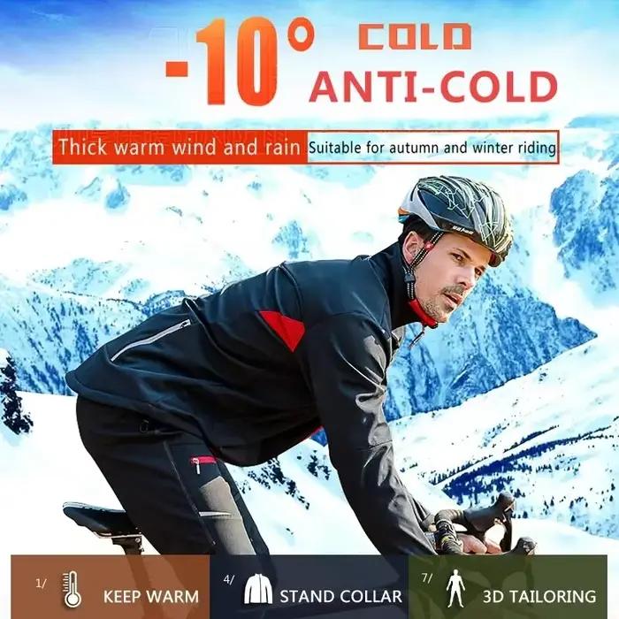 X-TIGER cyclisme maillot hiver thermique sourire hommes vêtements coupe-vent vélo coulée veste