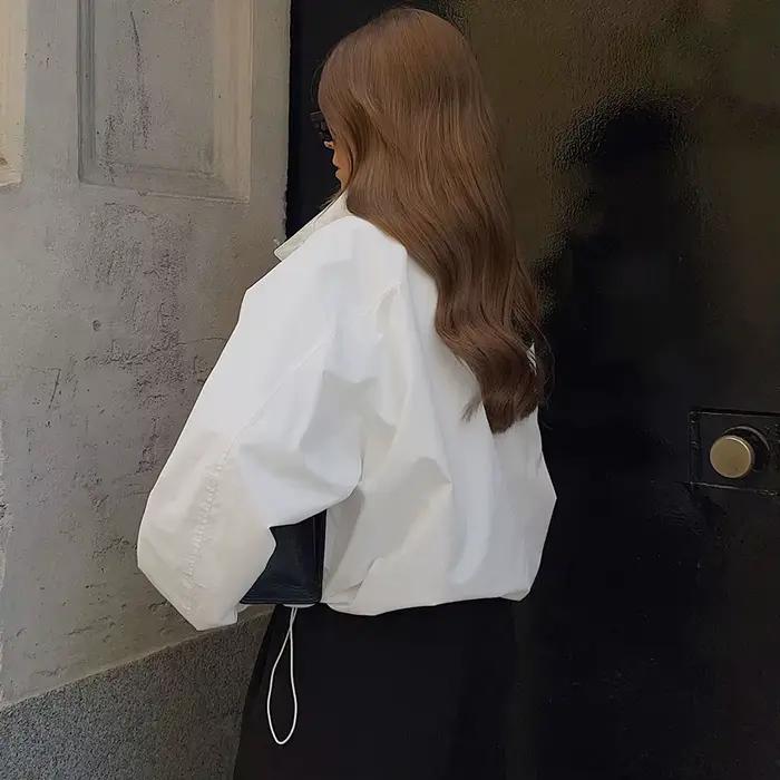 Manteau Linad Street Chic Rouge Col Roulé Veste Automne Décontracté Pour Femmes Occasions Spéciales