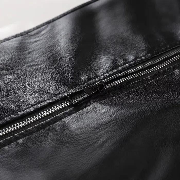 Veste de moto 2025 nouvelle veste de Style coréen veste en cuir pour hommes veste de moto coupe cintrée pour hommes veste coupe-vent pour hommes
