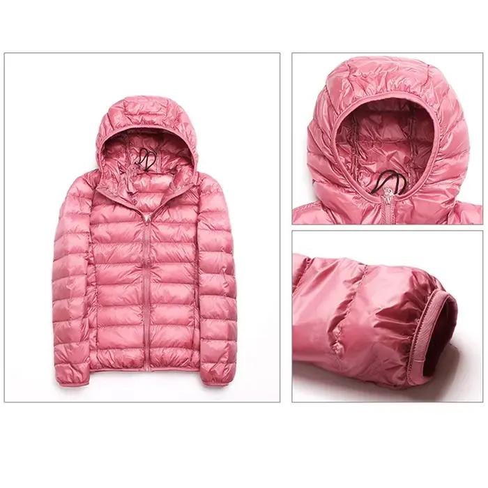 Doudoune d'escalade en duvet de canard blanc pour femme