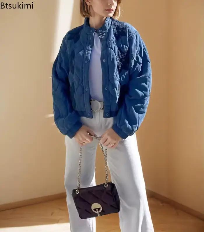 Manteau en coton brodé pour femme Hiver 2026
