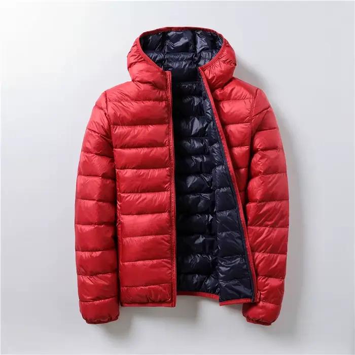 90% Ultra-léger mince doudoune femmes automne hiver Double face court chaud blanc canard vers le bas manteau Parka femme vêtements d'extérieur portables