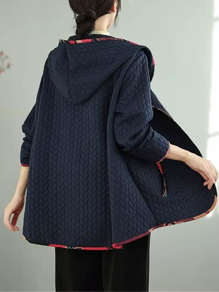Vestes Vintage surdimensionnées à capuche pour femmes