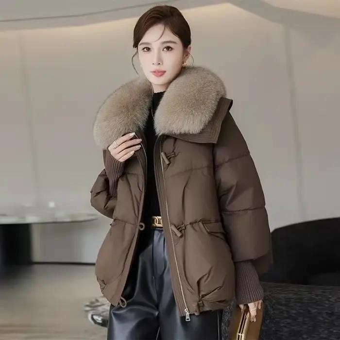Parkas décontractés monochromes pour femmes