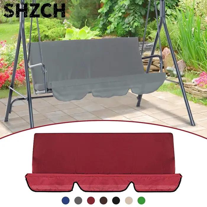 Coussin de balançoire d'extérieur imperméable 3 places avec oreillers pour chaise de patio