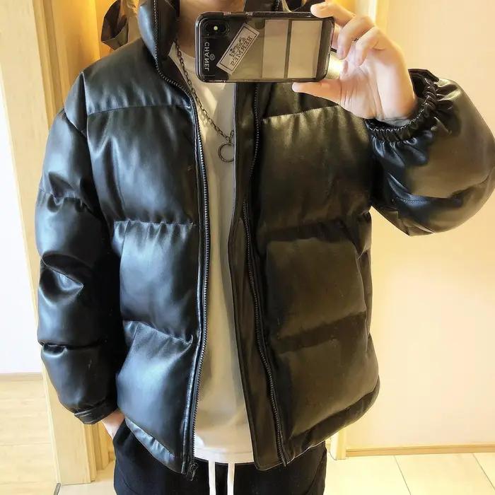 Doudoune à col pour homme, manteaux rembourrés, mode Y2k, Parkas coréens 2025, modèles d'hiver, vêtements de Style coréen