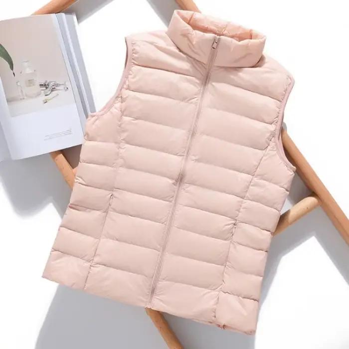 Gilet en duvet Ultra léger sans manches pour femme