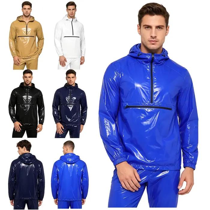 Veste imperméable à capuche pour homme