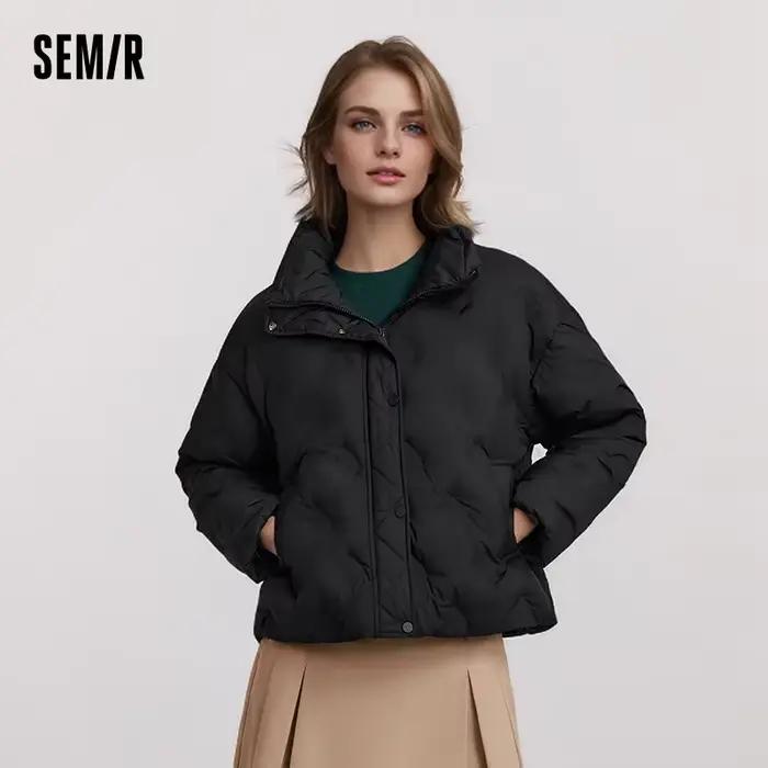 Doudoune Fine Pied-de-Poule pour Femme