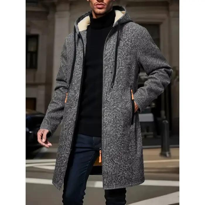 Manteau Long chaud d'hiver pour hommes