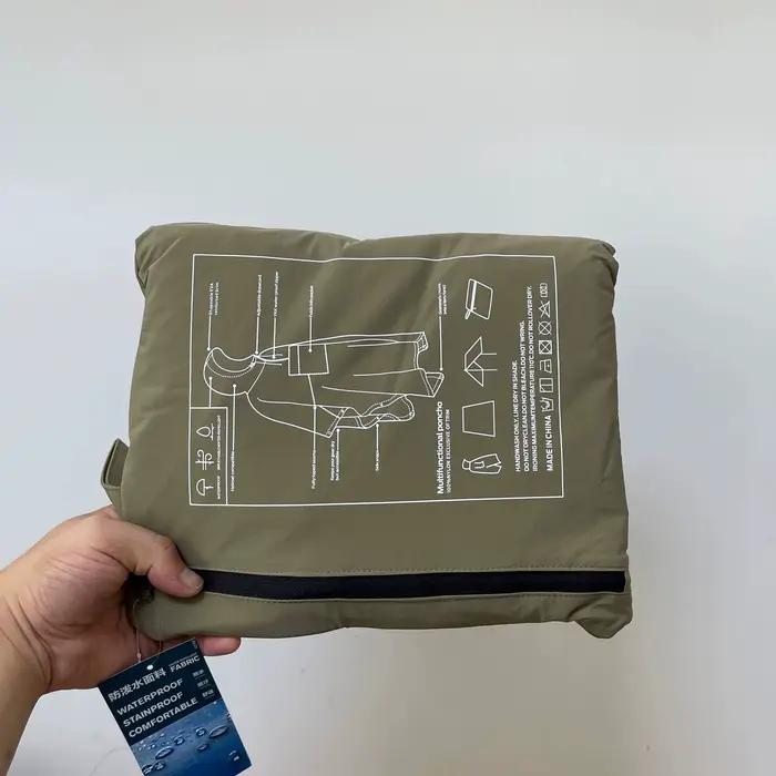 Veste de Pluie Multifonction pour Homme et Femme, Imperméable, Manteau de Camping Surdimensionné, à Capuche, Extérieur, Durabilité Supérieure, Protection Optimale, Style Décontracté, Taille Unique, Activités Extérieures, Randonnée, Camping, Cyclisme