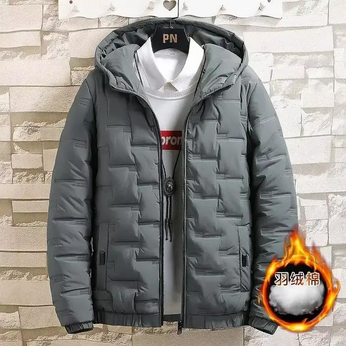 ChimParkas-Manteau à capuche en coton rembourré pour hommes