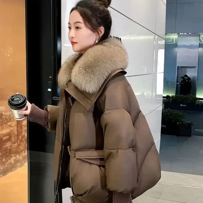 Parkas décontractés monochromes pour femmes