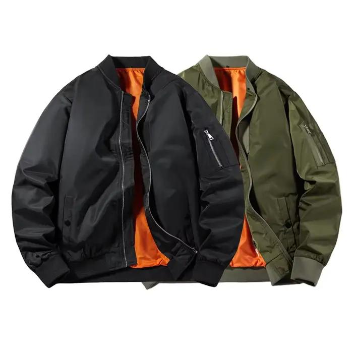 Veste de bombardier militaire pour hommes