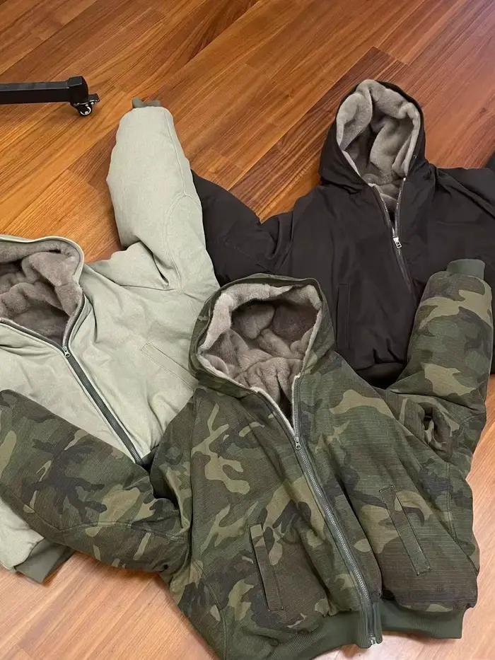 Vestes en coton de Camouflage Vintage américain pour femmes, manteau d'hiver, nouveau Style, veste épaisse et chaude à capuche, manteaux en coton pour hommes