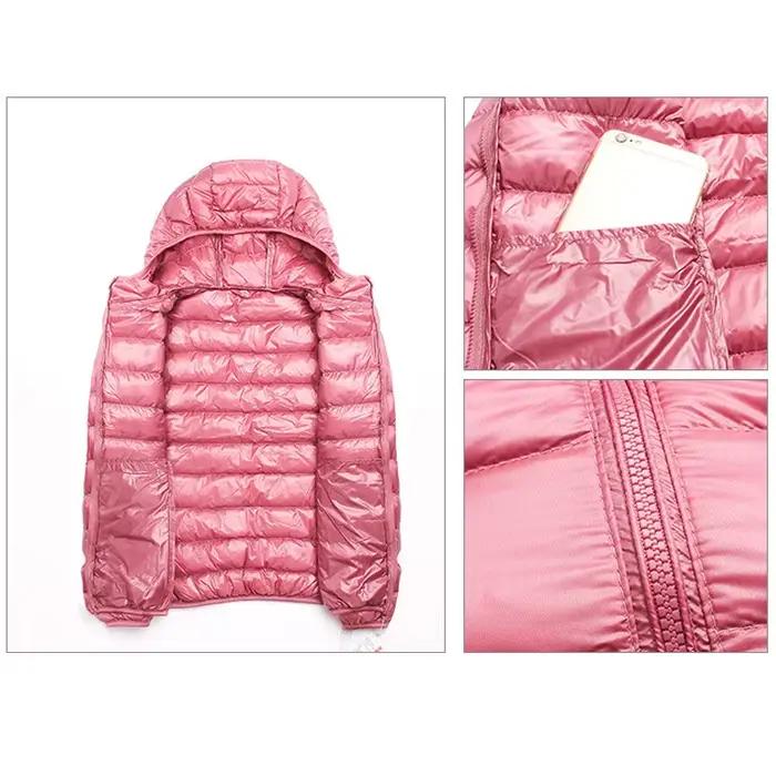 Doudoune d'escalade en duvet de canard blanc pour femme