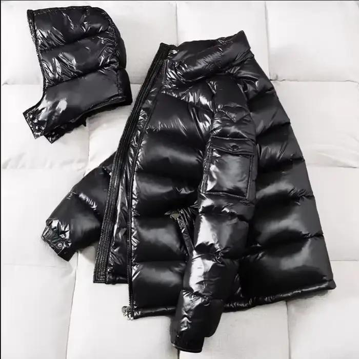 Veste à capuche en duvet de canard blanc pour hommes