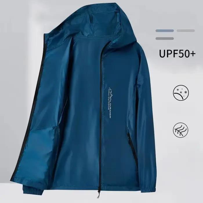 Veste de randonnée imperm\u00e9able pour homme, vêtement de camping, protection solaire, résistance aux UV, séchage rapide, activité extérieure, pluie, printemps, été