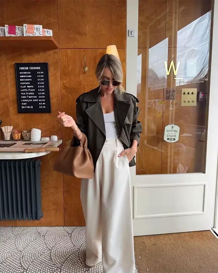 Veste courte à double boutonnage femme haut à manches longues manteau chic streetwear vintage pour dames printemps automne tenue quotidienne et événements spéciaux