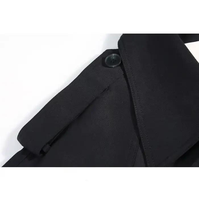 Manteaux coupe-vent mi-longs pour femmes à la mode et polyvalents pour le printemps et l'automne