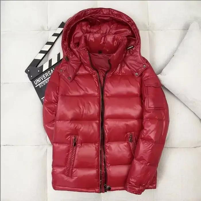 Veste à capuche en duvet de canard blanc pour hommes