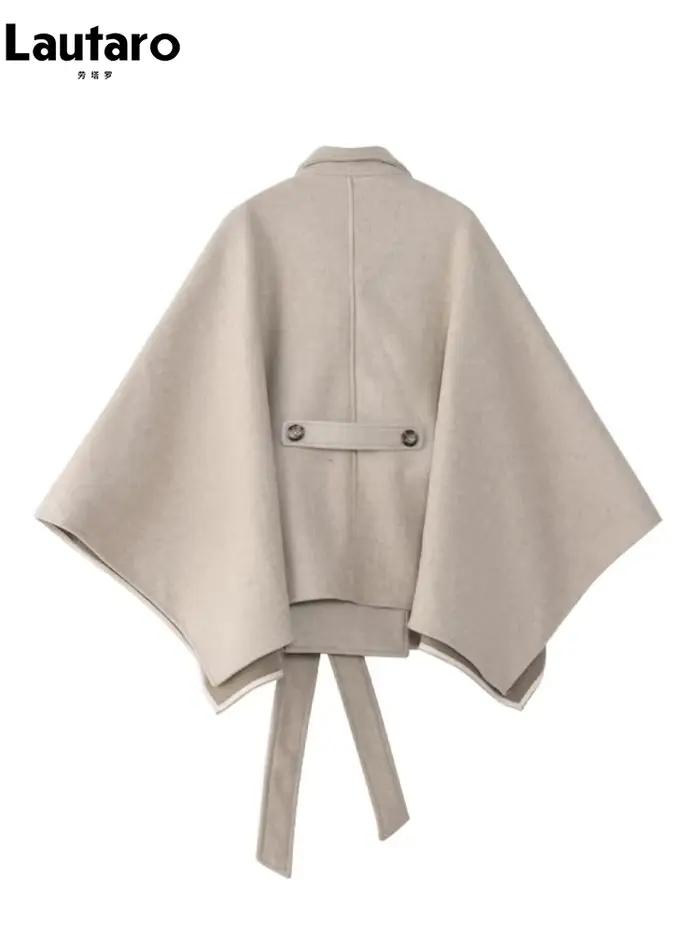 Lautaro-Manteau court en laine douce pour femme