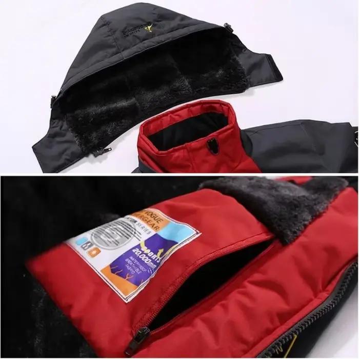 Hiver épais chaud Parka hommes coupe-vent Plus