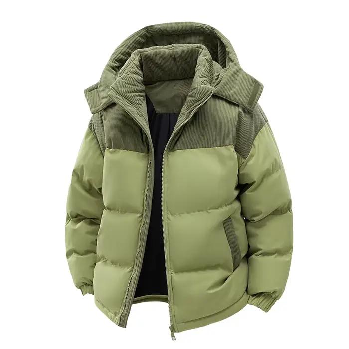 Veste d'hiver rembourrée en coton épais pour hommes avec polaire chaud résistant au froid 2025 manteau rembourré