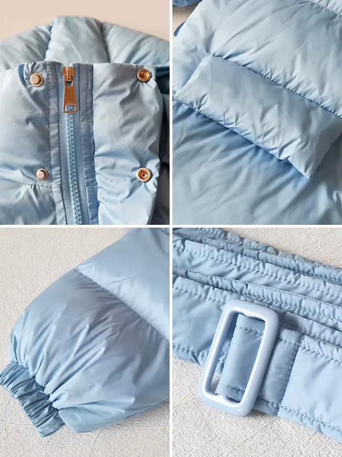 Parka matelassurera surdimensionnée avec capuche pour femme