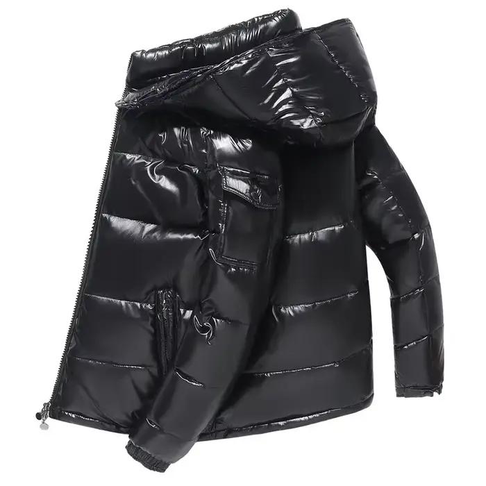 Veste à capuche en duvet de canard blanc pour hommes