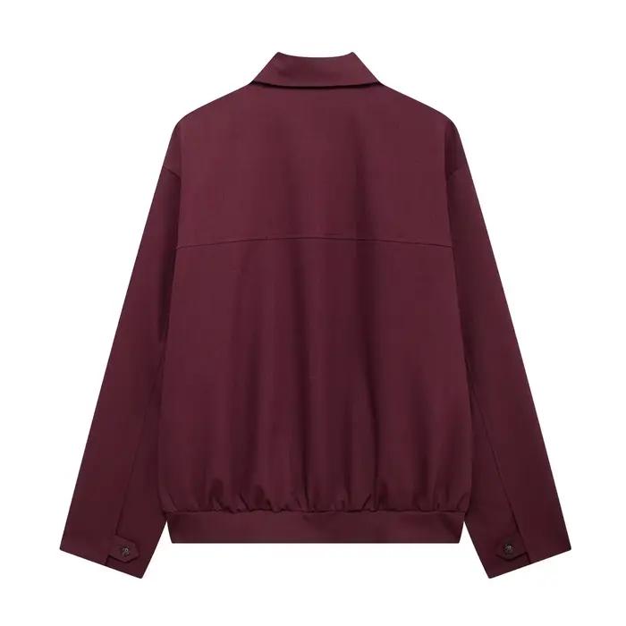 MUJER fermeture éclair Bomber vestes pour femmes automne vêtements d'extérieur pardessus femme à manches longues veste