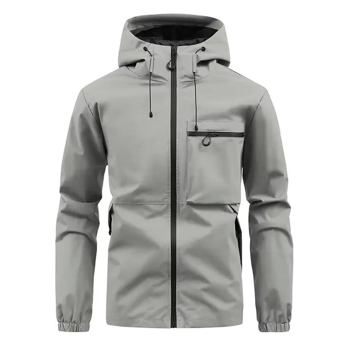 Veste d'assaut pour homme, vêtement de travail imperméable à capuche pour le printemps et l'automne, veste décontractée pour l'extérieur