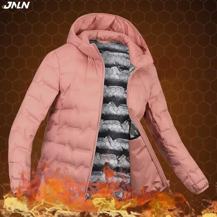 JNLN hiver chaud doudoune femmes randonnée Camping escalade Trekking graphène doublure manteau duvet de canard léger rembourrage vestes