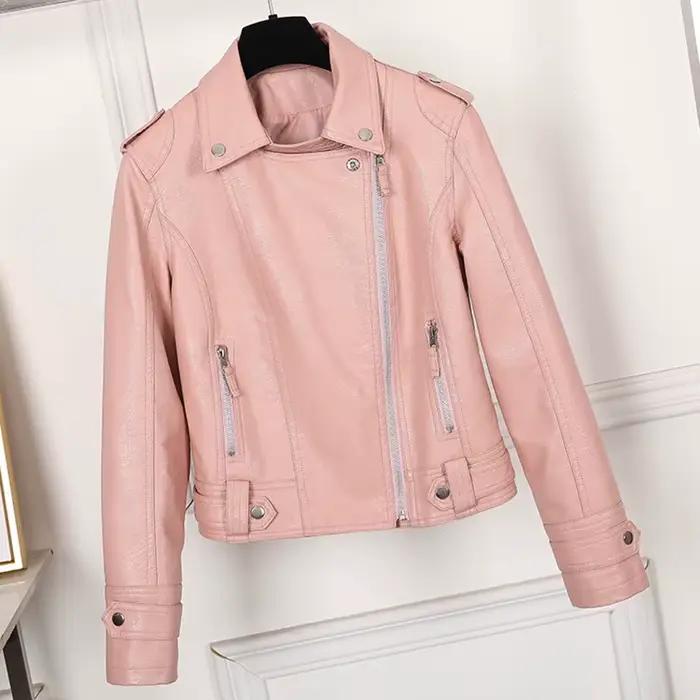 Veste en simili cuir noir pour femmes, Y2K rétro Moto Biker, coupe-vent, vestes en cuir Pu, rue coréenne, vêtements d'extérieur courts pour femmes
