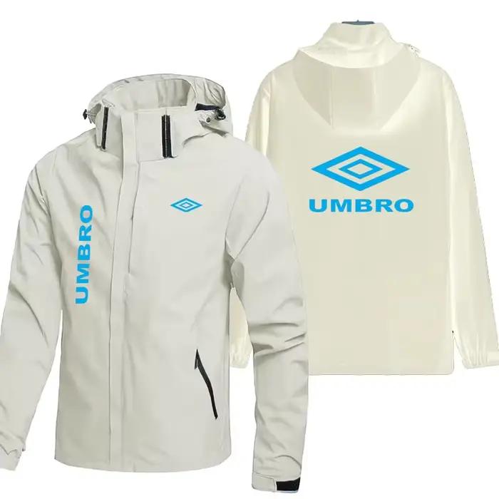 Veste imperméable et coupe-vent UMBRO pour homme (nouveau modèle 2026) - Capuche amovible