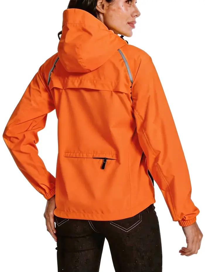 Veste à capuche imperméable et coupe-vent pour femmes