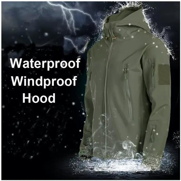 Veste imperméable tactique SoftShell de l'armée pour hommes