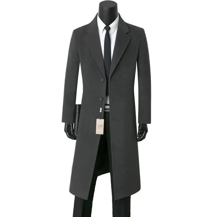 Manteau chaud en laine pour hommes