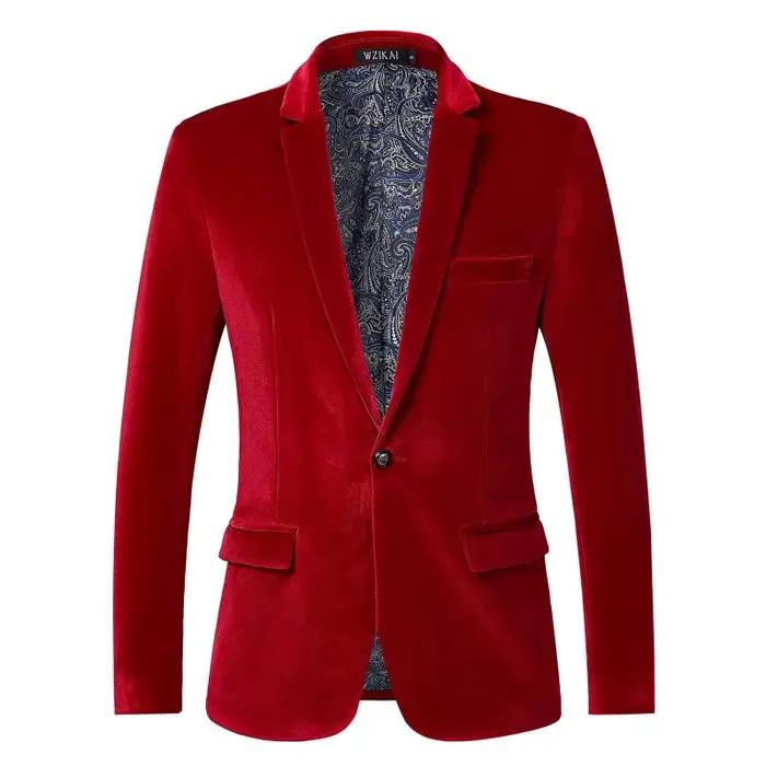 Blazer de luxe en velours pour homme