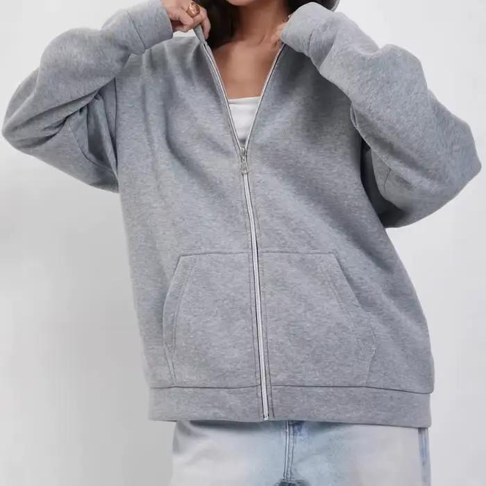 Veste à capuche doublée polaire pour femme, décontractée, fermeture bouton simple, couleur unie, nouvelle collection automne 2025, polyester, coton, tissage artisanal