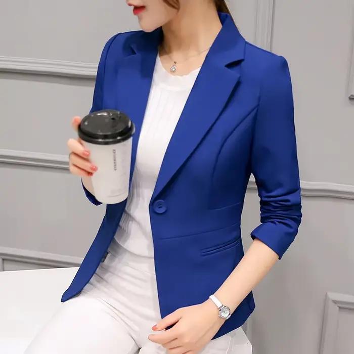 Blazer femme 2025 rouge à manches longues Blazers poches vestes manteau mince bureau dame veste Femme hauts costume Blazer Femme vestes
