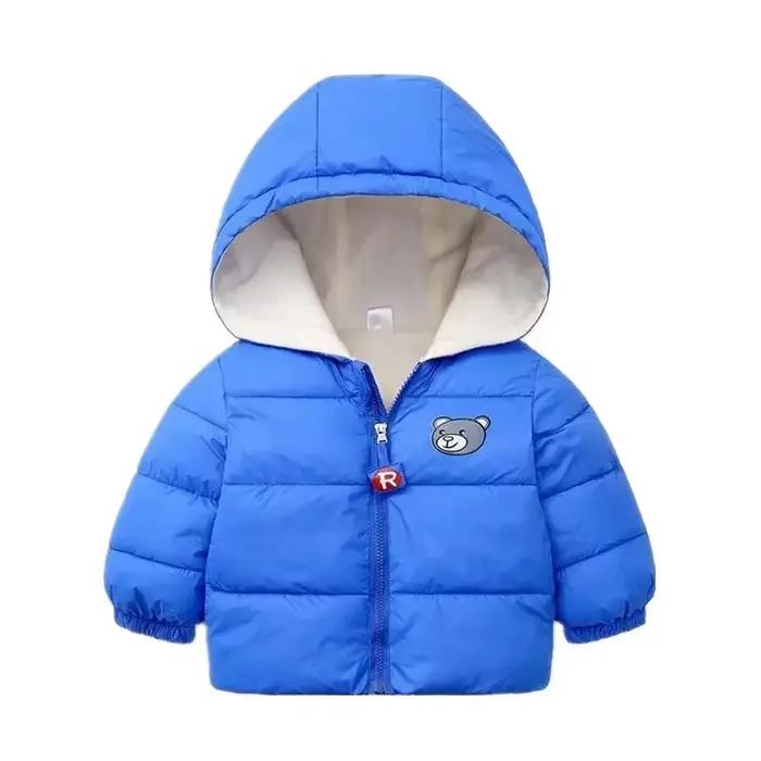 Hiver bébé garçons veste polaire pour enfants dessin animé ours manteau à glissière automne garçon chaud à capuche doudoune vêtements d'extérieur pour enfants