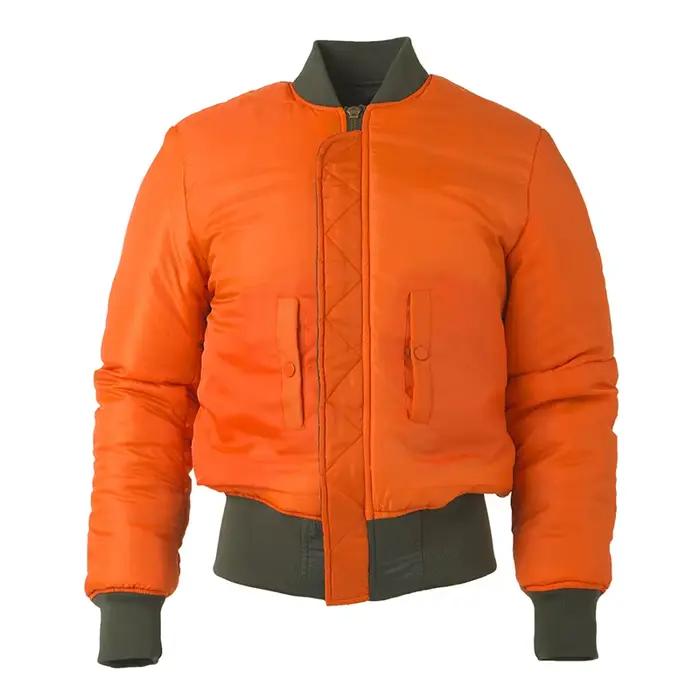 2025 vintage double face veste d'hiver hommes manteau bulle parka puffer chaud bombardier matelassé pilote MA-1 us air force militaire armée