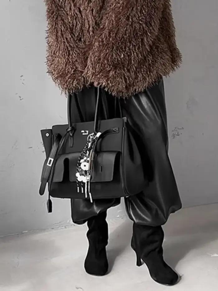 Manteaux de fourrure moelleux de rue pour femmes, mode revers, manches longues, fausse fourrure de renard, vêtements d'extérieur courts, vestes amples, automne hiver 2025