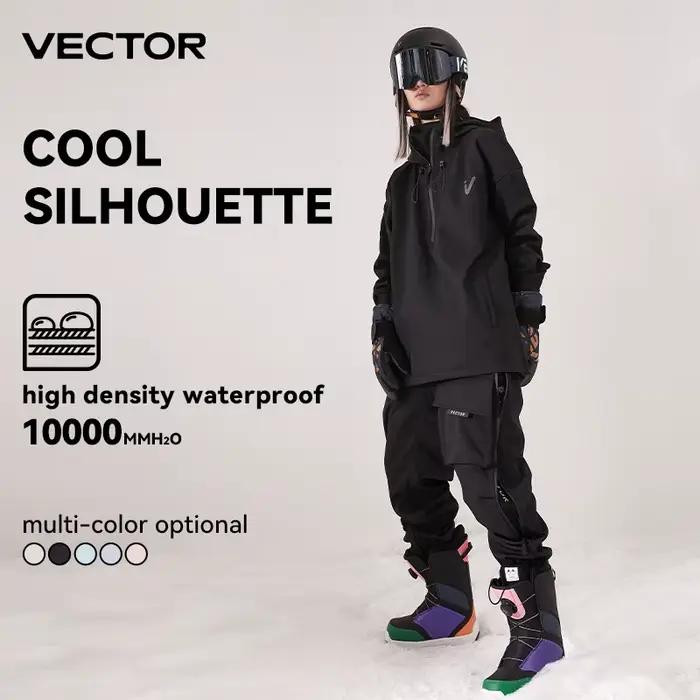 Veste de Ski de couleur unie pour hommes et femmes