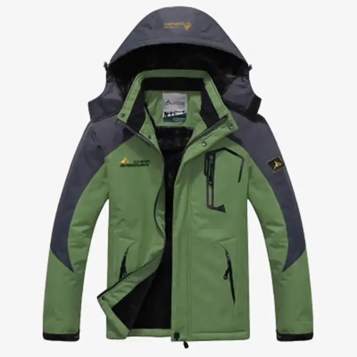Hiver épais chaud Parka hommes coupe-vent Plus