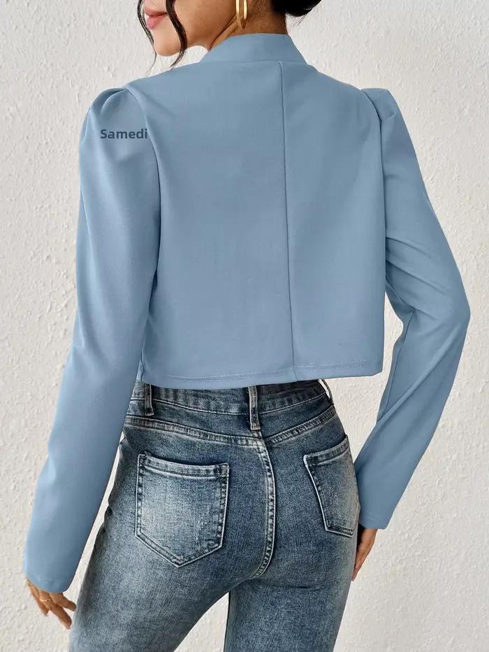 Veste tricotée simple et décontractée pour femmes, polyester élasthanne, vestes à capuches, vêtements extérieurs et manteaux, ouverture complète, tricotées pour tous les jours et toutes les saisons