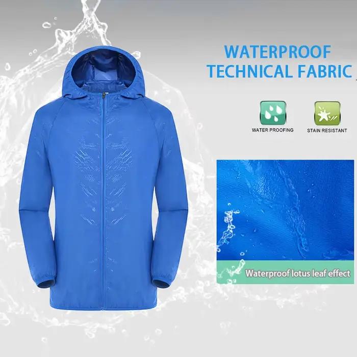 Veste d'extérieur imperméable protection solaire pour hommes et femmes, randonnée camping trekking coupe-vent séchage rapide anti-transpiration antistatique occasionnels activités en plein air