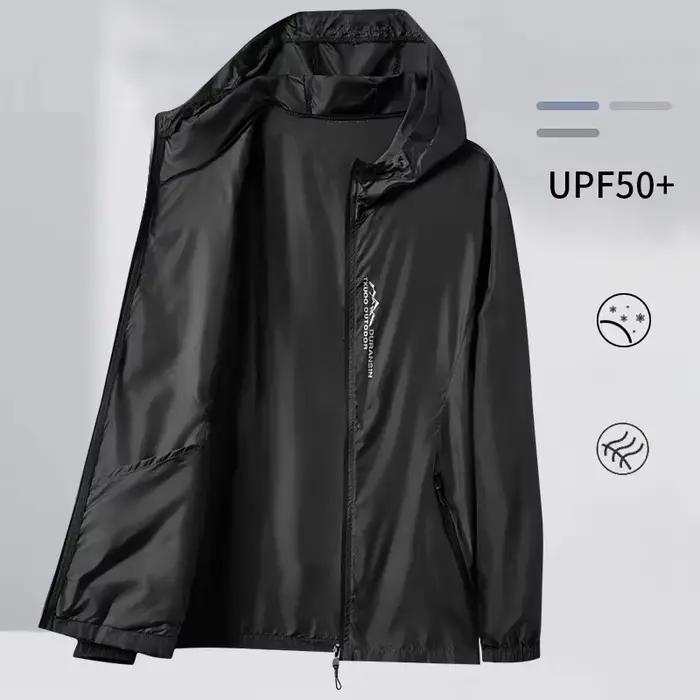Veste de randonnée imperm\u00e9able pour homme, vêtement de camping, protection solaire, résistance aux UV, séchage rapide, activité extérieure, pluie, printemps, été